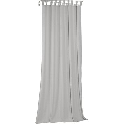 Vorhang WIRTH "Sunday", grau (hellgrau), B:142cm H:275cm, Baumwolle, Polyester, Gardinen, nach Maß Image