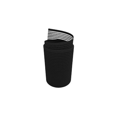 zaun|zu® Sichtschutz PP Premium Gelocht 30 Prozent Streifen Schwarz 2,55m Image