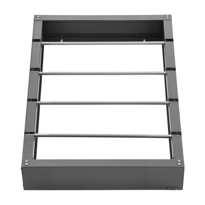 UIMOSO Wire Spool Rack, 4 Adjustable Rods, Cold-Rolled Steel Wire Spool Holder Wall Mounted for Multi-Spools, Wiring Storage