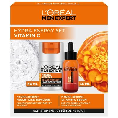 L’Oréal Paris Men Expert Hydra Energy Set: Vitamin C Gesichtspflegeset Herren Image