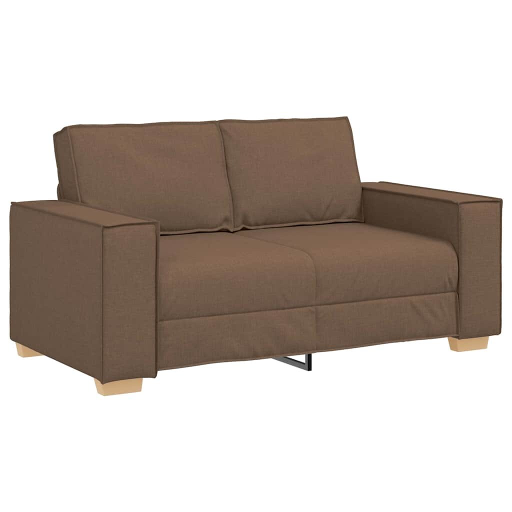 vidaXL 2-Sitzer Sofa Braun 120 cm Stoff Image
