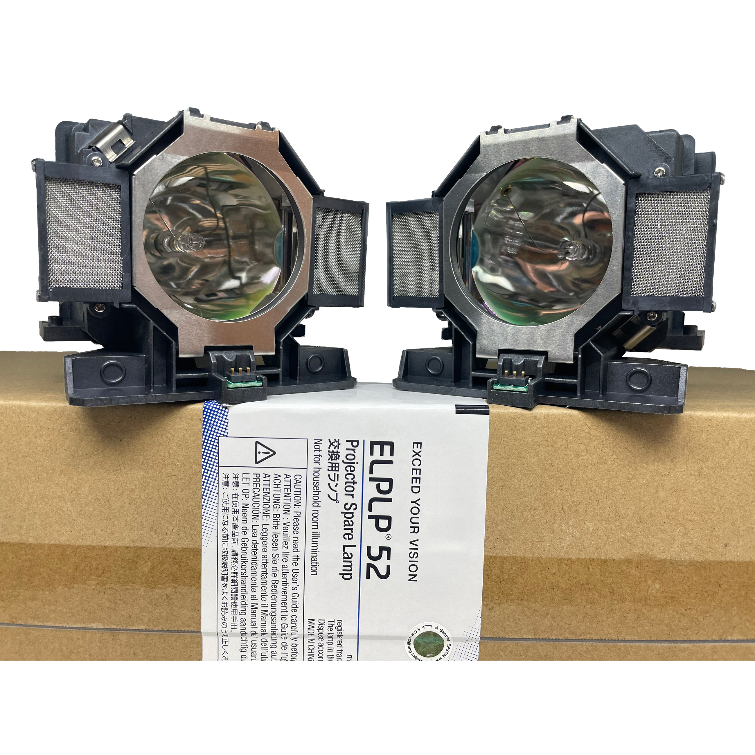 Epson V13H010L52 Lamp & Housing TwinPack for Epson Projectors - 1 Year Warranty