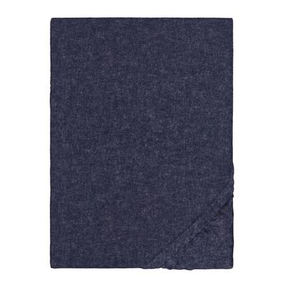 biberna Spannbetttuch Melange uni marine, 1x 140x200 cm - 160x200 cm Image