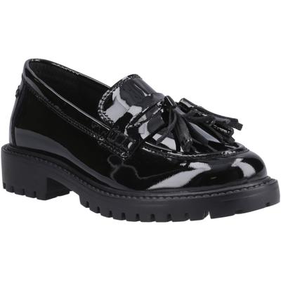 Hush Puppies Abigail Patent Senior Leder Mädchen Schwarz Slipper Image