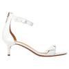Alexandre Birman Clarita Double 60 Sandalen aus weißem Leder