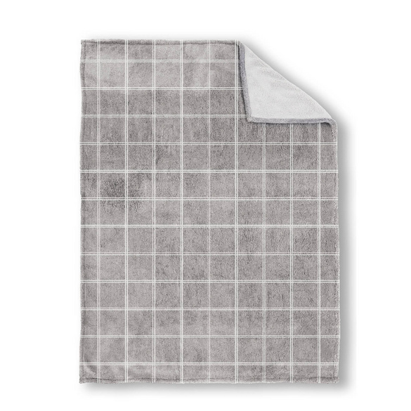 biberna Sherpa Wohndecke Sherpa grau, 1x 150x200 cm Image