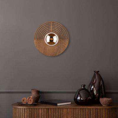 Wandlampe Lunar TK Lighting, dimmbar, Holz hell, für Wohn- / Esszimmer, Holz, Modern, Wandleuchte, Wandlampe Innen Image