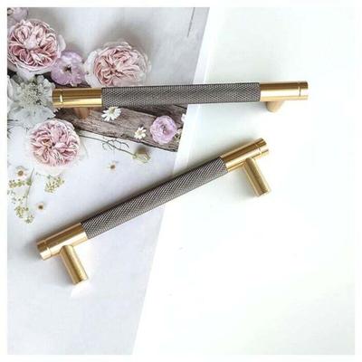 Niemals verwendet] 10 Stück moderne goldene Schrankgriffe, 128 mm Lochabstand, Küchentürgriffe, Image