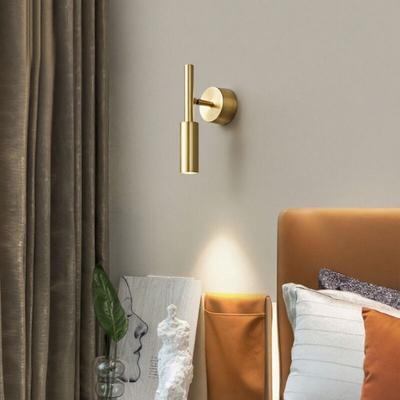5W led Wandlampe Spot 350° Verstellbare Wandleuchte Golden Innen Wandspot Dreifarbiges variables Image
