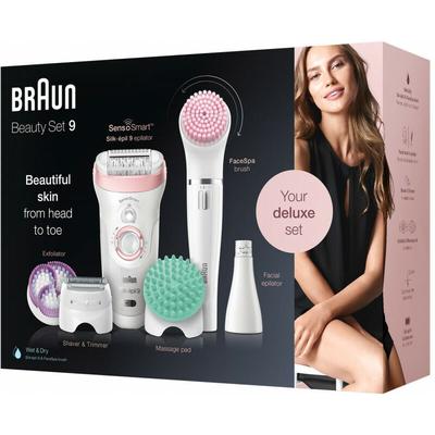 Braun - Silk-épil Beauty-Set 9 9-985 Epilierer Set Weiß/Rosa Image