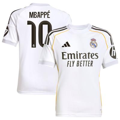 Real Madrid adidas Heimtrikot 2025-26 - Kinder mit aufdruck Mbappé 10 Image