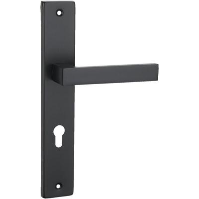 Domino - Türgriff 72 Drückergarnitur pz Profilzylinder Set TürdrückergarniturQUBIK black Image