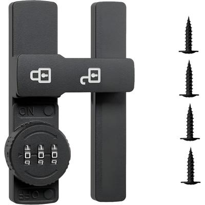 3-stelliges Codeschloss, Schrank mit Geheimcode, Sicherheitstürschloss aus Zinklegierung Image