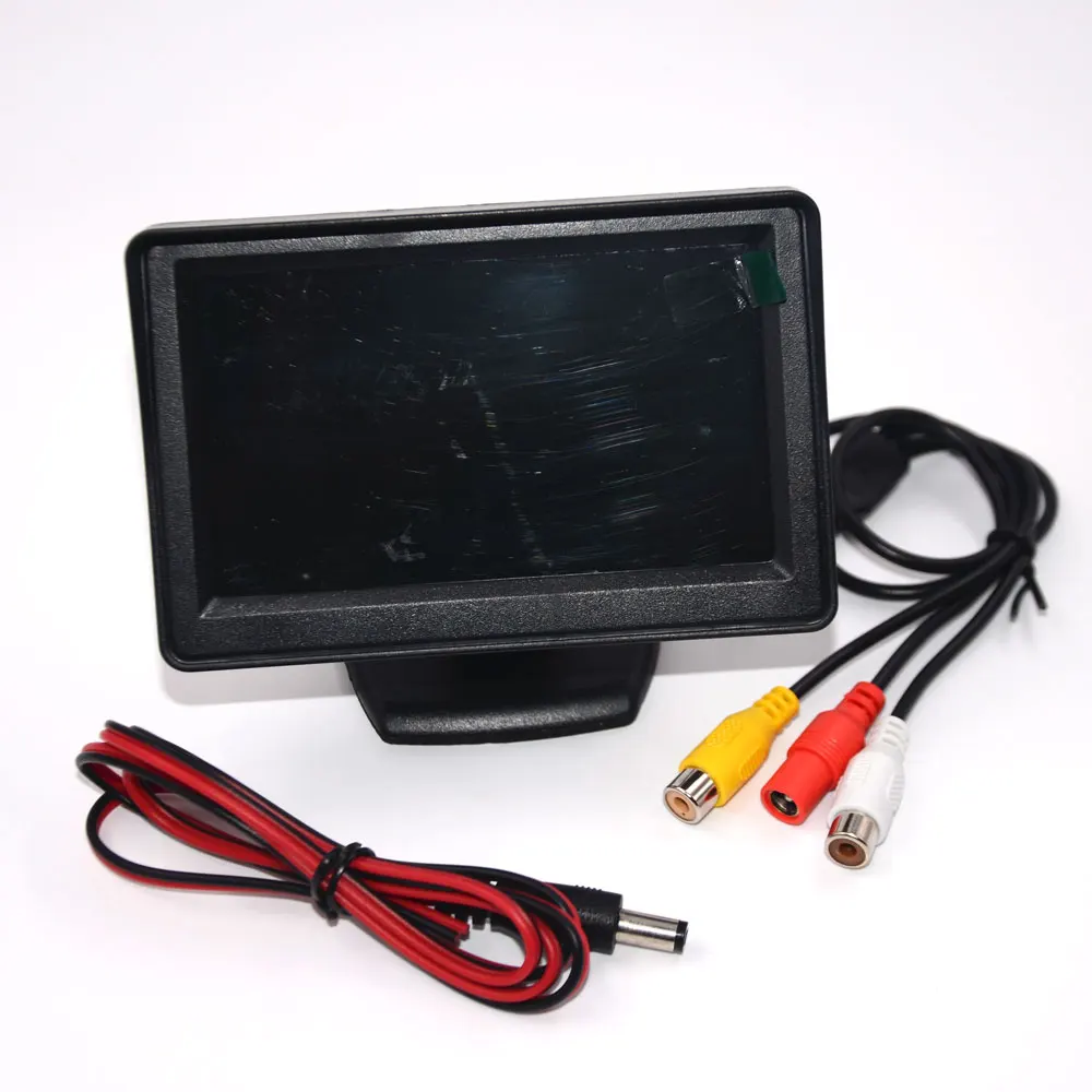 Auto-Videospieler, 4,3-Zoll-HD-Display, faltbarer Auto-Monitor, TFT-LCD-Kameras, Rückfahrkamera, Bildschirm, Parken Image