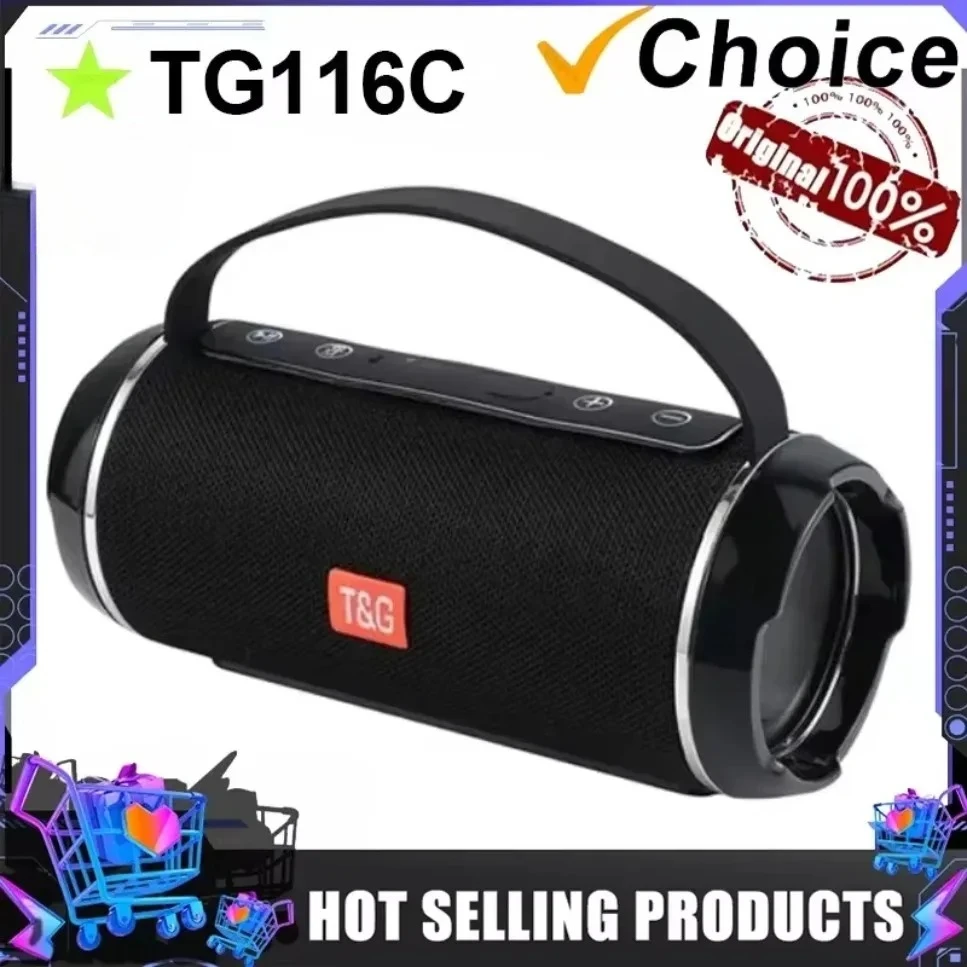 VIKEFON Drahtlose TG116C Bluetooth Lautsprecher Outdoor Hände Frei Anruf Tragbare Stereo Tuch Tragbare TWS Bluetooth Lautsprecher Image