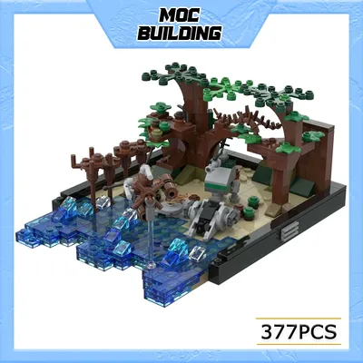 Moc klassische Filmreihe Szene Mini Strand Modell Bausteine DIY montieren Ziegel kreative Spielzeug Sammlung Anzeige Weihnachts geschenke Image