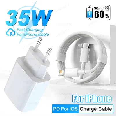 Pd 35w für iphone ladegerät usb typ c ladegeräte für iphone 16 15 14 13 12 11 pro max plus schnell lade datum kabel telefon zubehör
