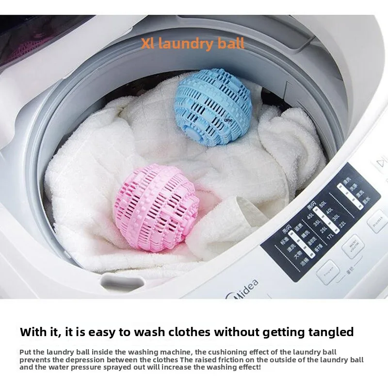 Extra großer magischer Wäscheball, Waschmaschine gegen Verstrickung, Fleckenentfernung, Reinigungsball, Wasch- und Schutzball Image