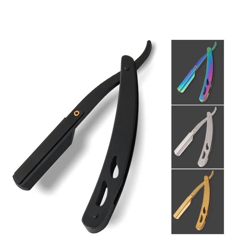Rasier- und Friseurwerkzeuge für Herren, Klapprasierer, Rasierer aus Edelstahl für Haarschmuck Image