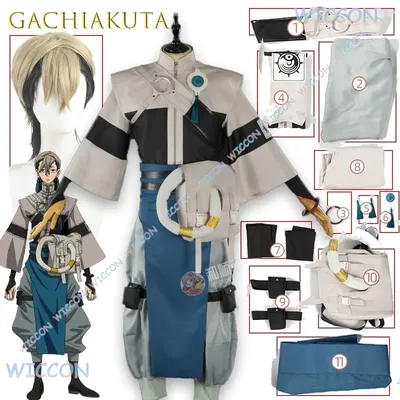 Anime Spiel Charakter Outfit GACHIAKUTA Zanka Cosplay Kostüm Unisex Halloween Convention Steampunk Gothic Mode Halloween Image