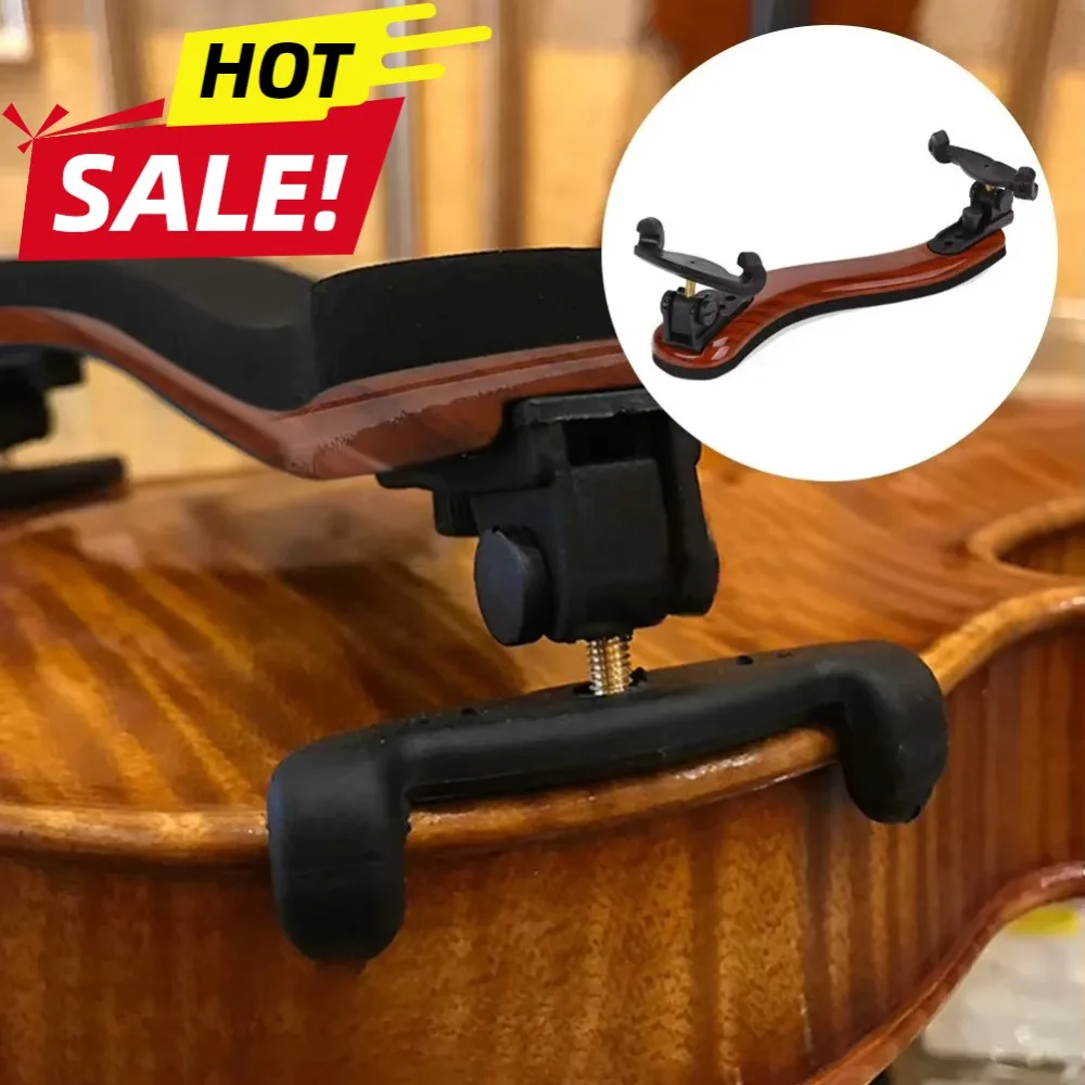 1P Neue Violine Schulterstütze 3/4-4/4 Volle Größe Einstellbar Professionelle Ahorn Violine Schulterstütze Zubehör Tuner Gitarrenbauer Image