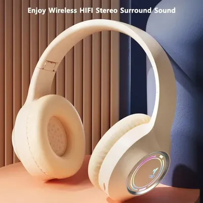 M3 Licht emittierendes Bluetooth-Headset, zusammenklappbare LED-Karte, kabelloses Headset, Typ-C-Aufladung, Spiel im Büro mit mehreren Szenen Image