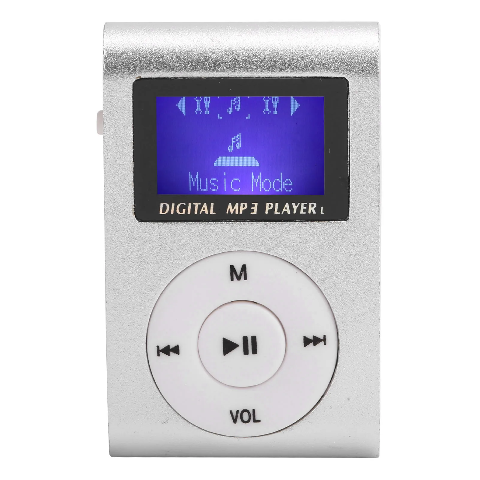 Mini lettore musicale MP3 portatile Sport BackClip Schermo LCD Supporto MP3 Scheda di memoria Clip posteriore Lettore musicale portatile MP3 sportivo MP3
