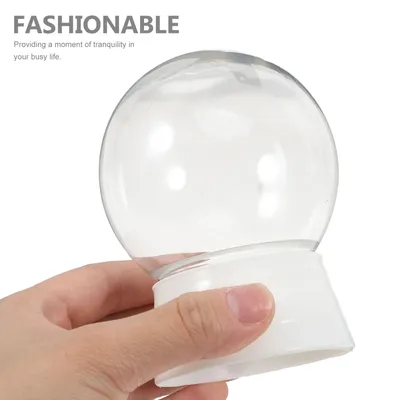 6pcs Snow Globes 270ml Water Globe Empty Snow Globe Fillable Christmas Balls For DIY Crafts Christmas Home Decor Favor Gifts