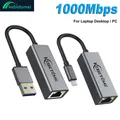 Kebidumei Adattatore Ethernet USB 1000Mbps Scheda di rete USB 3.0 a USB RJ45 Lan per PC MacBook Win 10/11 Cavo USB Ethernet Xiaomi