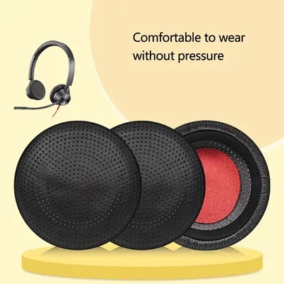 Proteinlederohr -Ohrkissen für Blackwire C3225 C3215 B825 C510 C520 C710 C720 Headsets Ohrpolster Ohrschützer E74A Image