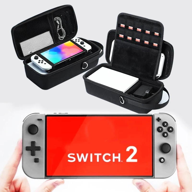Schützende Tragetasche für die Spielekonsole NS Switch 2, kompatibel mit Nintendo Switch 2, große Kapazität, Reisetasche Image