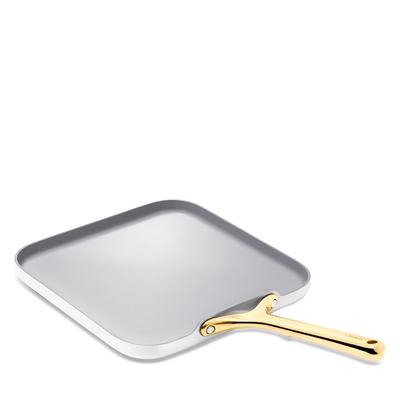 Caraway Iconics Square Flat Griddle - White/Gold