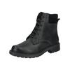 Schnürstiefelette CLARKS "Clarks Stiefelette Leder", Damen, Gr. 39,5, schwarz, Leder, casual, Schuhe