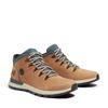 Schnürboots TIMBERLAND "SPRINT TREKKERMID LACE UP SNEAKER", Gr. 42, md braun nubuck w grün, Leder, sportlich, Schuhe, Winterschuhe, Sneakerboots, Winterboots