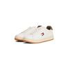 Plateausneaker TOMMY JEANS "ARCHIVE' 98", Damen, Gr. 38, ivory, braun, Nappaleder, Textil, sportlich, Schuhe, Freizeitschuh, Halbschuh, Schnürschuh, mit Logoaufnäher an der Zunge
