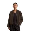 Outdoorjacke MARC O'POLO "aus edlem Doubleface", Damen, Gr. 34, braun (schwarz coffee), Obermaterial: 50% Wolle (Schafwolle), 48% Polyester, 1% Viskose, 1% Polyamid, unifarben, casual, relaxed fit, Langarm normaler Saum, Jacken, Topseller