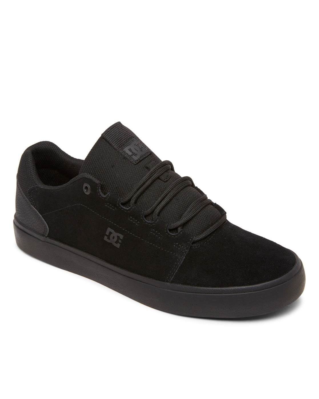 Sneaker DC SHOES "Hyde", Gr. 8,5(41), grün (schwarz olive), Obermaterial: Leder [Kuh] / Futter: Textil / Außensohle: Gummi, Schuhe