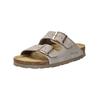 Hausschuh ROHDE "Rohde Pantoletten Veloursleder", Damen, Gr. 41, beige (leinen), Veloursleder, casual, Schuhe