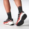 Trailrunningschuh SALOMON "SPEEDCROSS PEAK", Gr. 44,5, schwarz, asphalt, fiery rot, Synthetik, Textil, sportlich, Schuhe
