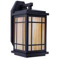 Gracie Oaks Kusiak 1-Light Outdoor Wall Lantern Glass in Brown | 12 H x 6 W x 7.5 D in | Wayfair 11EB903E41D6498FA6ED1A49FEA1AAA3