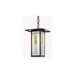 Arroyo Craftsman Franklin 1 -Bulb 14" H Mains Outdoor Hanging Lantern Glass/Metal in White/Black | 14 H x 9 W x 9 D in | Wayfair FH-9LWO-BK