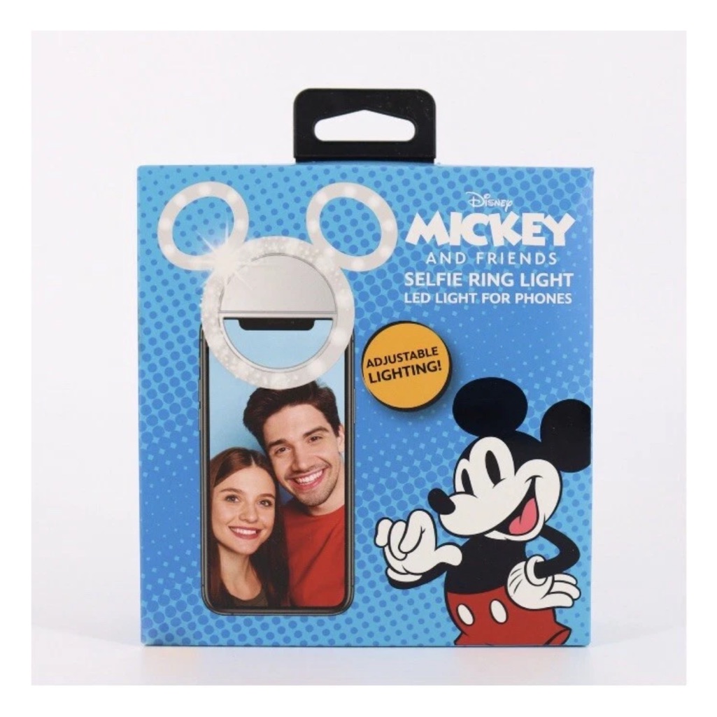 Disney Cell Phones & Accessories | Disney Mickey And Friends Selfie Ring Led Light For Cellphone Phone Mickey | Color: White | Size: 4”X5”Wide