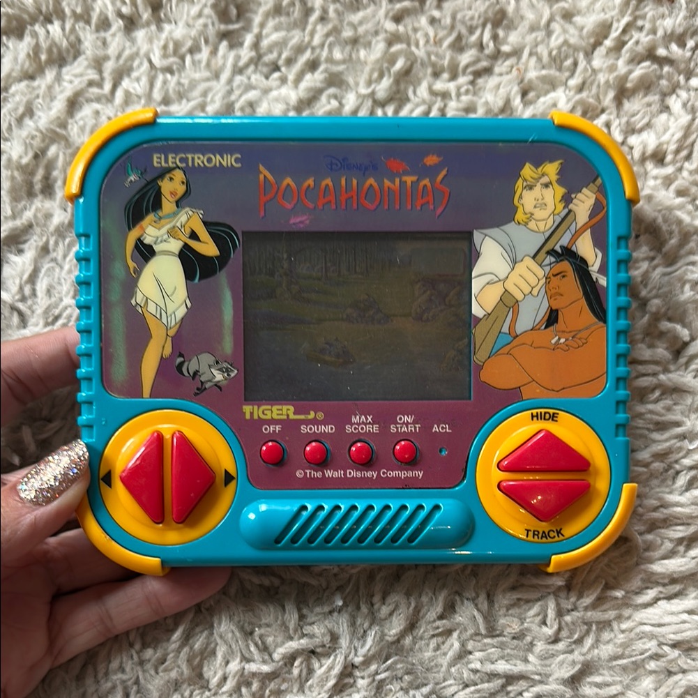 Disney Video Games & Consoles | 1994 Disney Pocahontas Handheld Game By Tiger | Color: Blue/Yellow | Size: Os