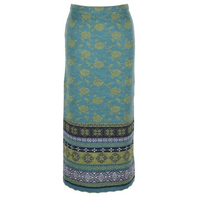 Flomax - Women's Strickrock Lang Hedda - Rock Gr L türkis / farn Image