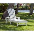 POLYWOOD® South Beach Chaise Plastic in Orange/Yellow | 38.75 H x 26.5 W x 75.5 D in | Outdoor Furniture | Wayfair SBC76TA