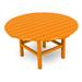 POLYWOOD® Round 37" Conversation Outdoor Table Plastic in Orange/Yellow | 18 H x 38 W x 38 D in | Wayfair RCT38TA