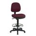 Office Star Products Mid-Back Drafting Chair Upholstered/Metal in Brown | 52 H x 21.25 W x 24.75 D in | Wayfair DC800-227