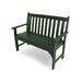 POLYWOOD® Vineyard Plastic Garden Bench Plastic in Green, Size 35.25 H x 60.5 W x 24.0 D in | Wayfair GNB60GR