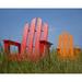 POLYWOOD® Long Island Dining Chair in Orange/Yellow | 42.5 H x 26.5 W x 29 D in | Wayfair ECD16TA