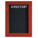 AARCO Wall Mounted Letter Board Vinyl/Metal in Red/White | 36 H x 24 W x 2 D in | Wayfair OADCW3624R